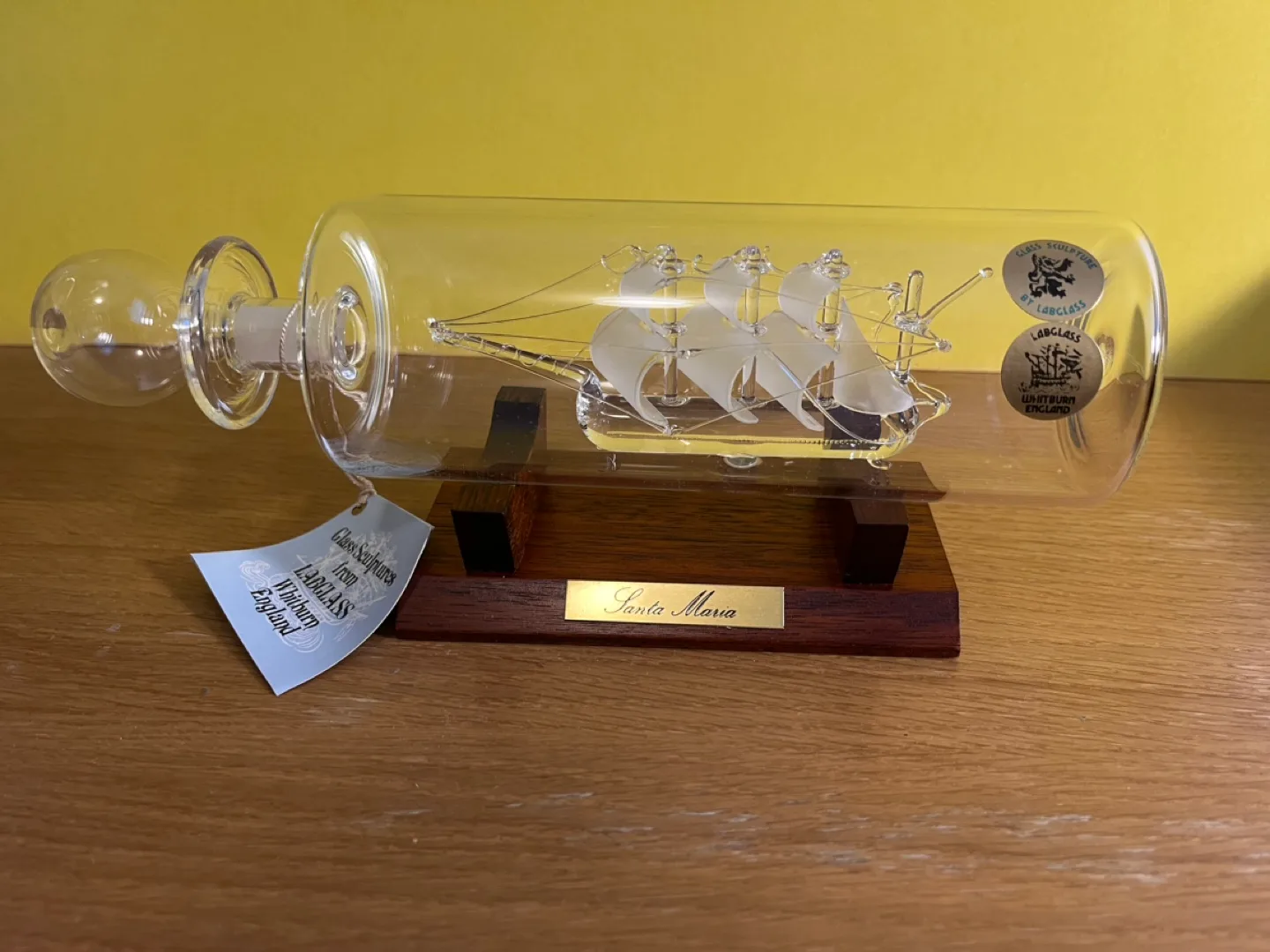 Glass Sculpture - Ship in a Glass Bottle image indicator(2)