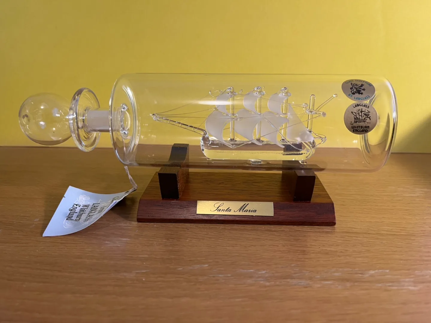 Glass Sculpture - Ship in a Glass Bottle image indicator(3)