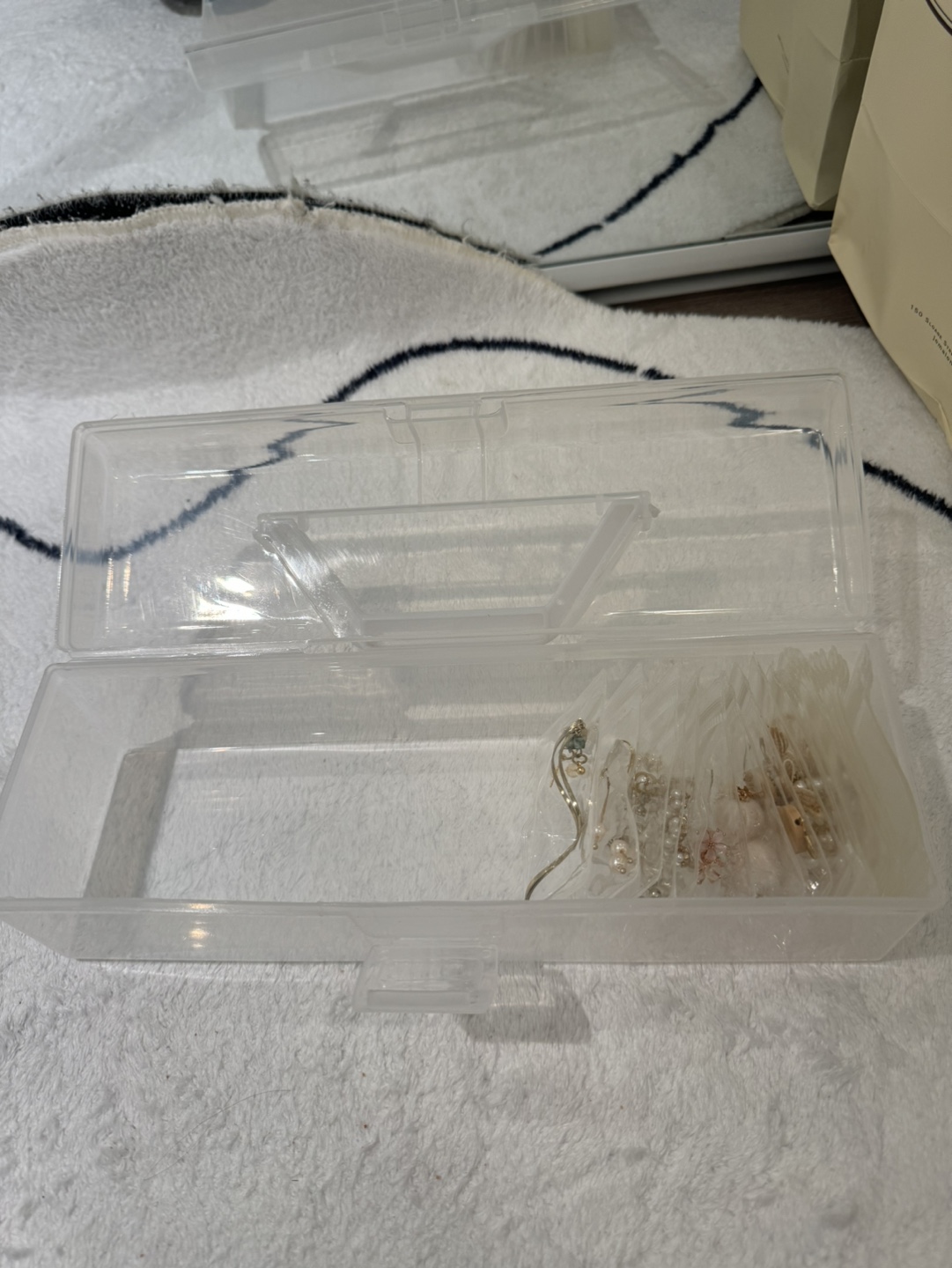 Clear Plastic Jewellery Storage Box