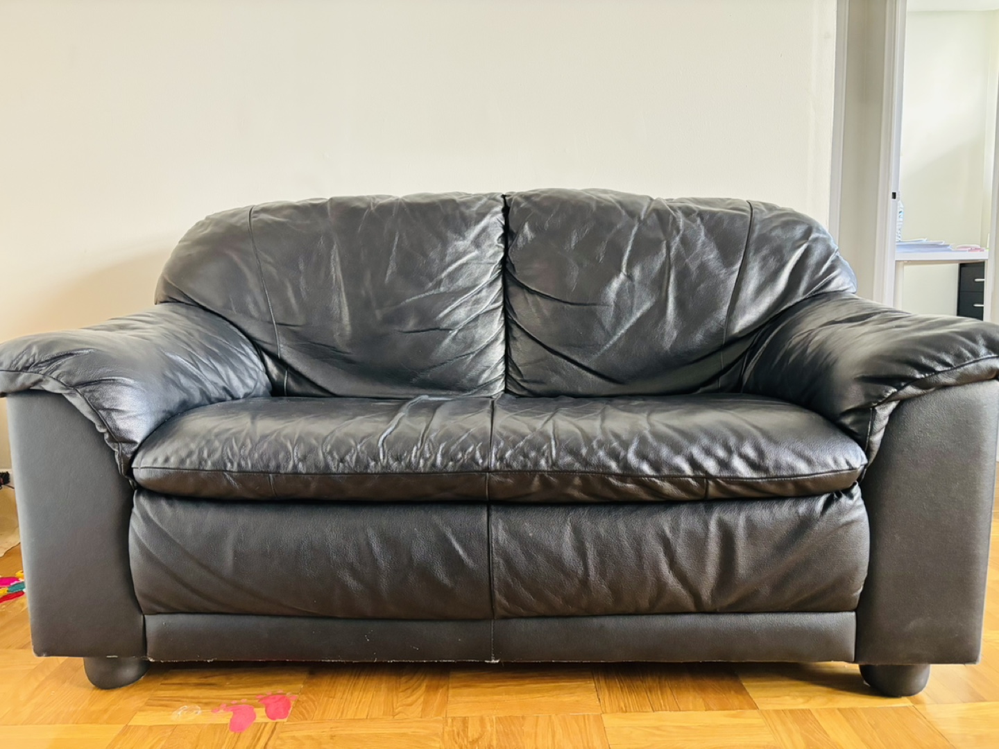 Black Leather Sofa