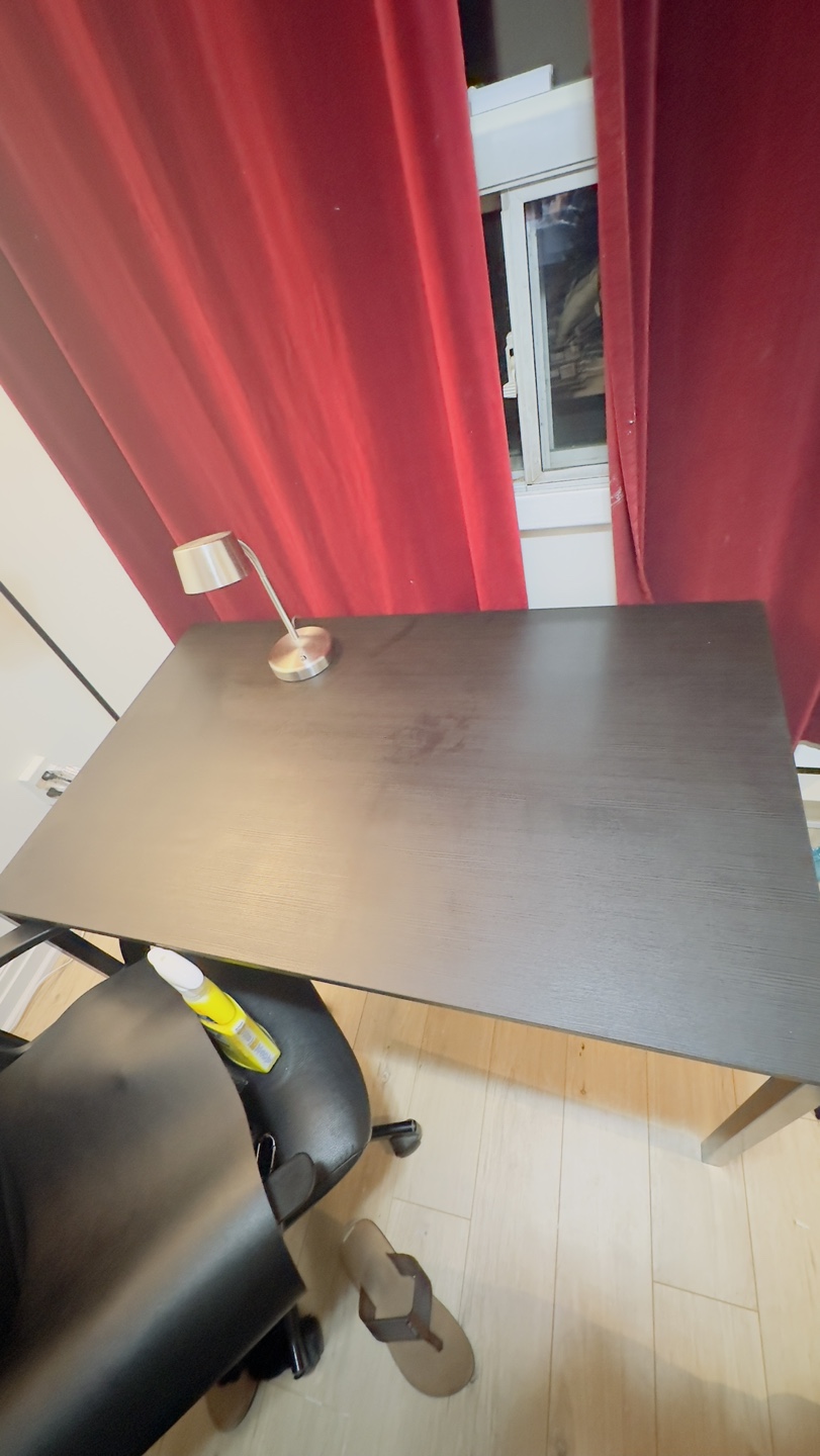 Black Desk with Metal Legs - photo 2