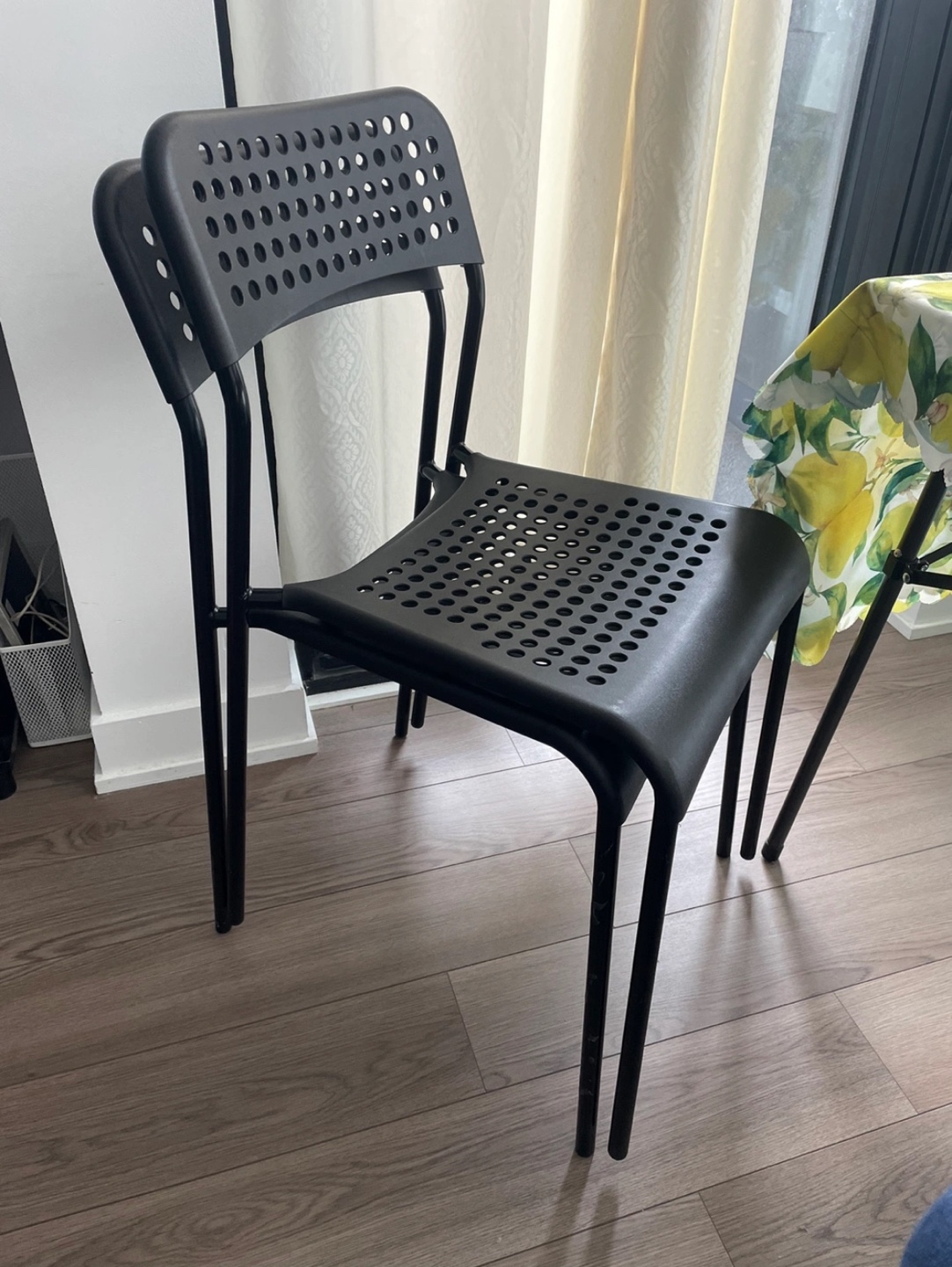 MOVE OUT SALE - IKEA - ADDE CHAIR BLACK (SET OF 2)
