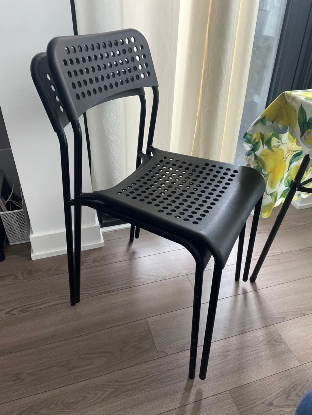 MOVE OUT SALE - IKEA - ADDE CHAIR BLACK (SET OF 2) thumbnail