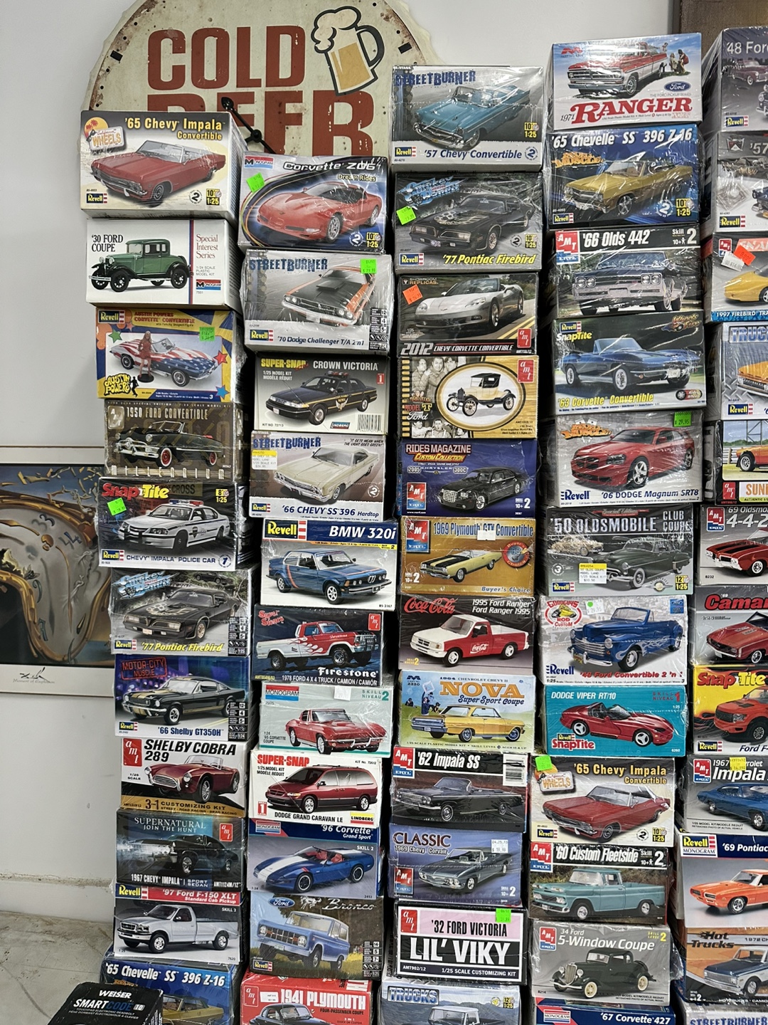 Large Collection of Model Car Kits Revell MPC AMT Monogram