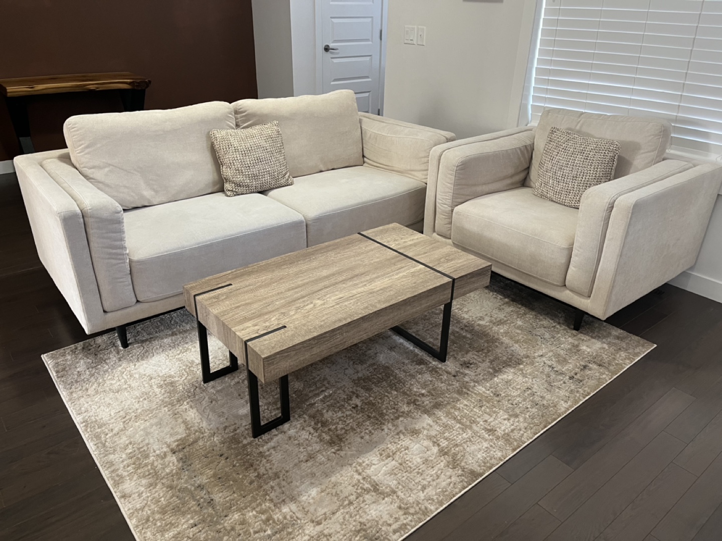 Sofa, Armchair & Coffee Table Set