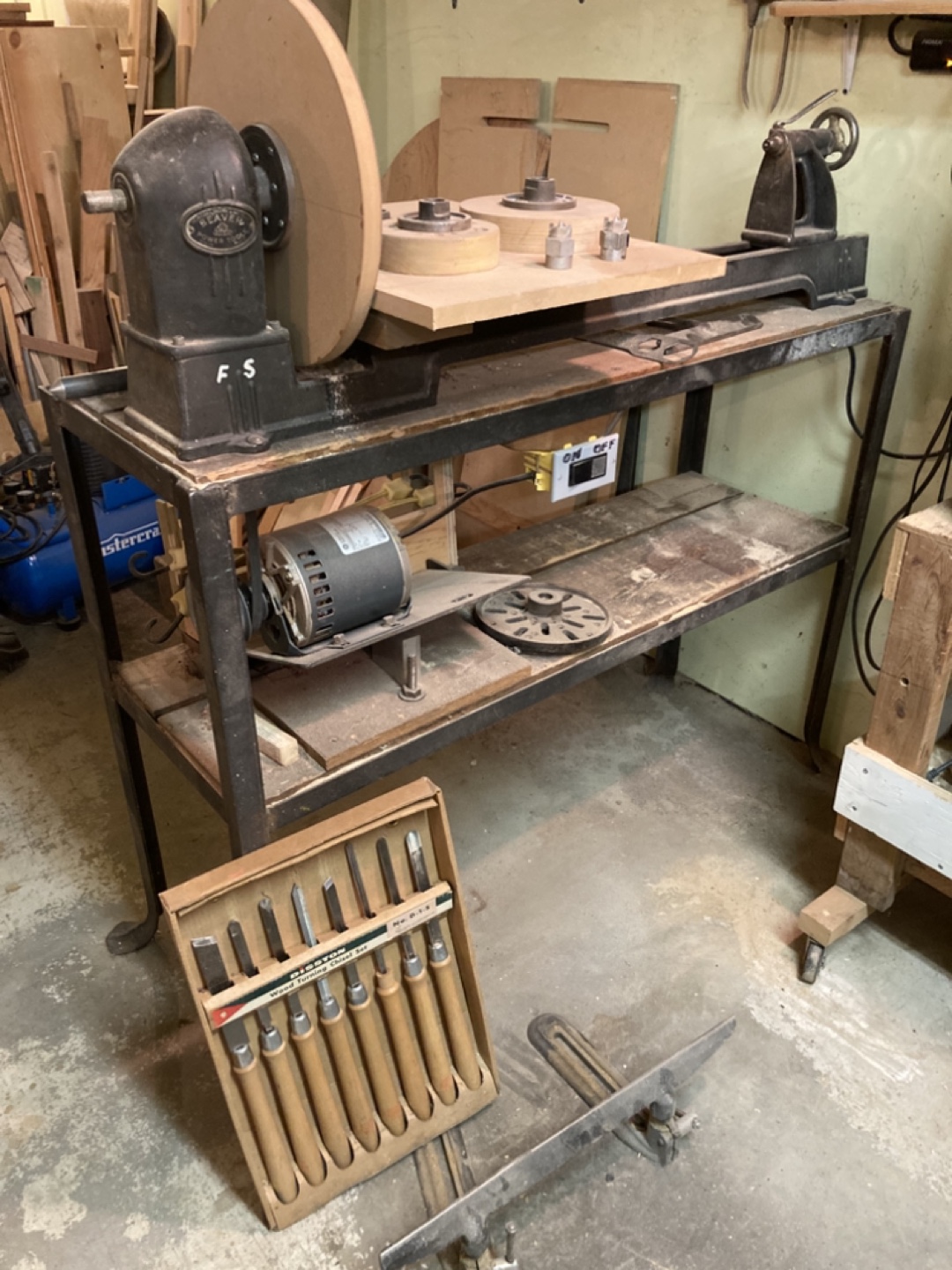 Vintage Rockwell F.S.S. Wood Lathe