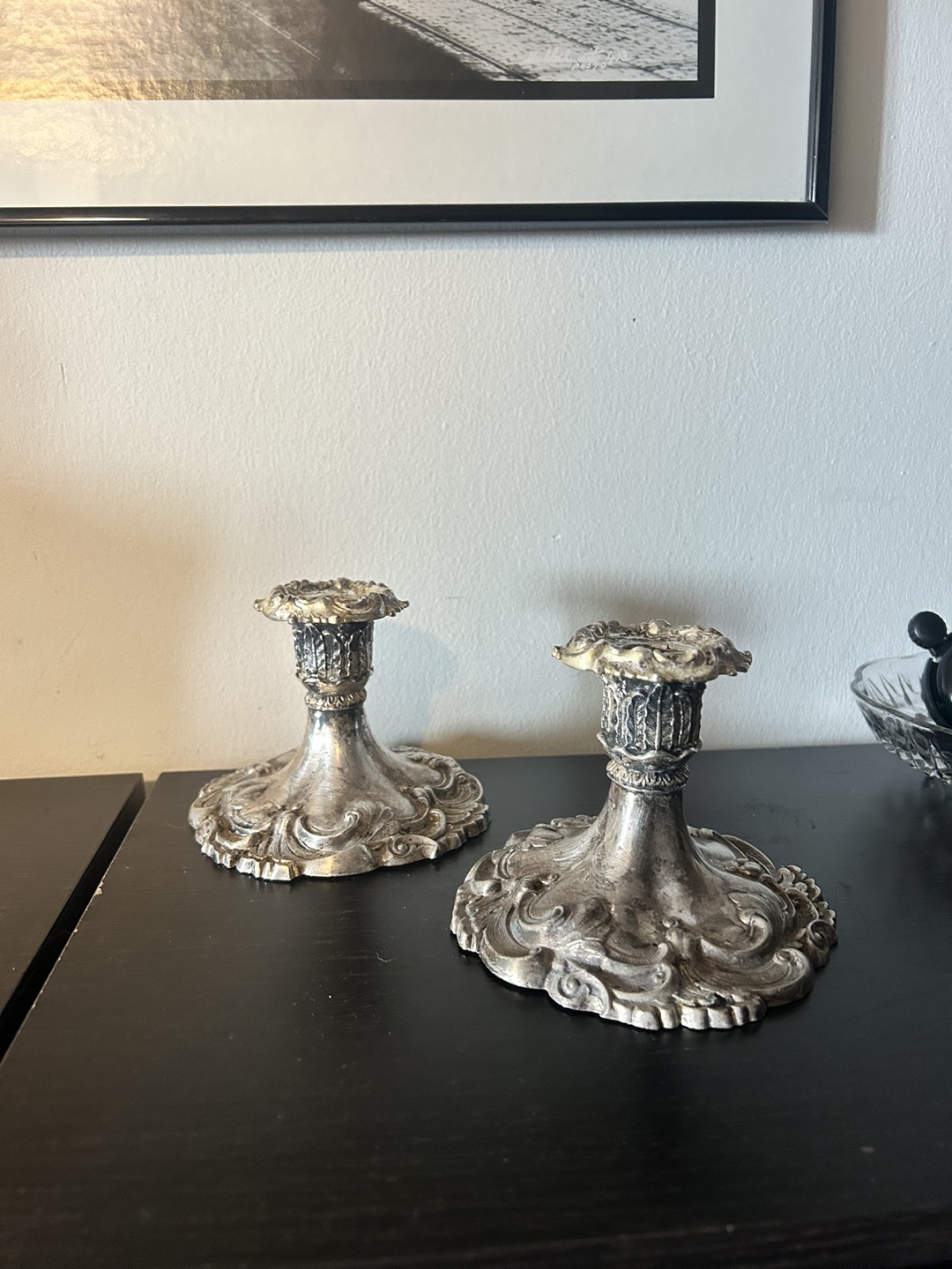 Vintage Silver Plated Candlesticks