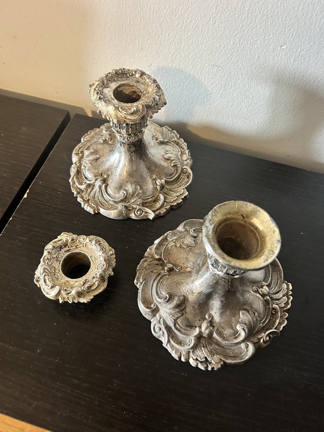 Vintage Silver Plated Candlesticks - photo 2
