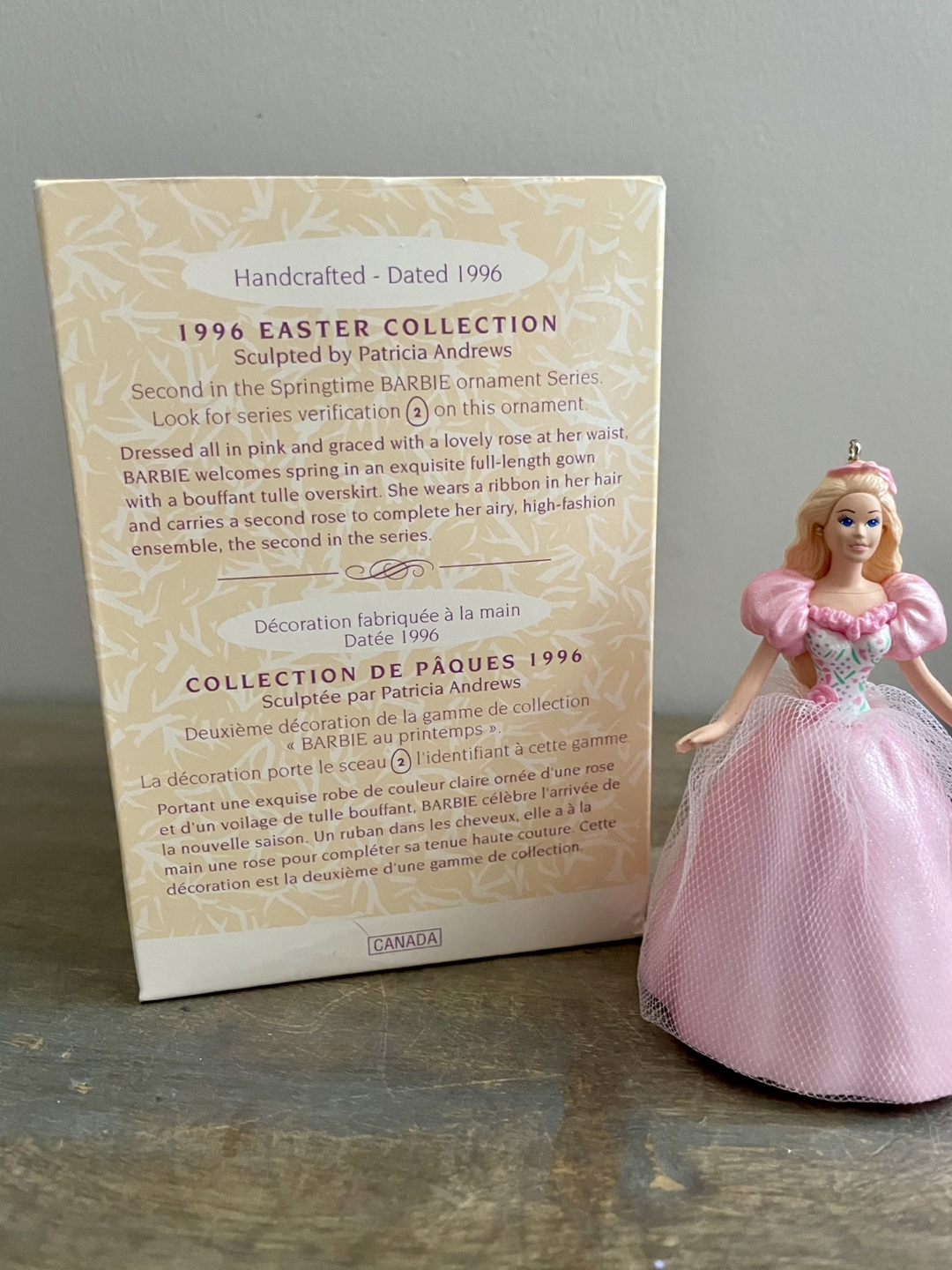 1996 Hallmark SPRINGTIME BARBIE Keepsake Christmas Ornament - photo 5