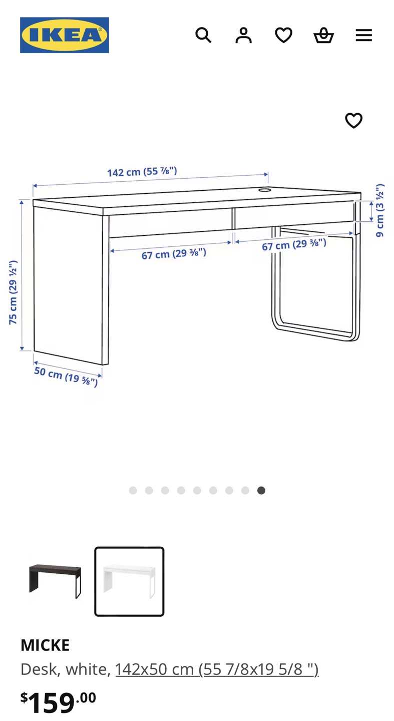 IKEA micke desk - photo 3