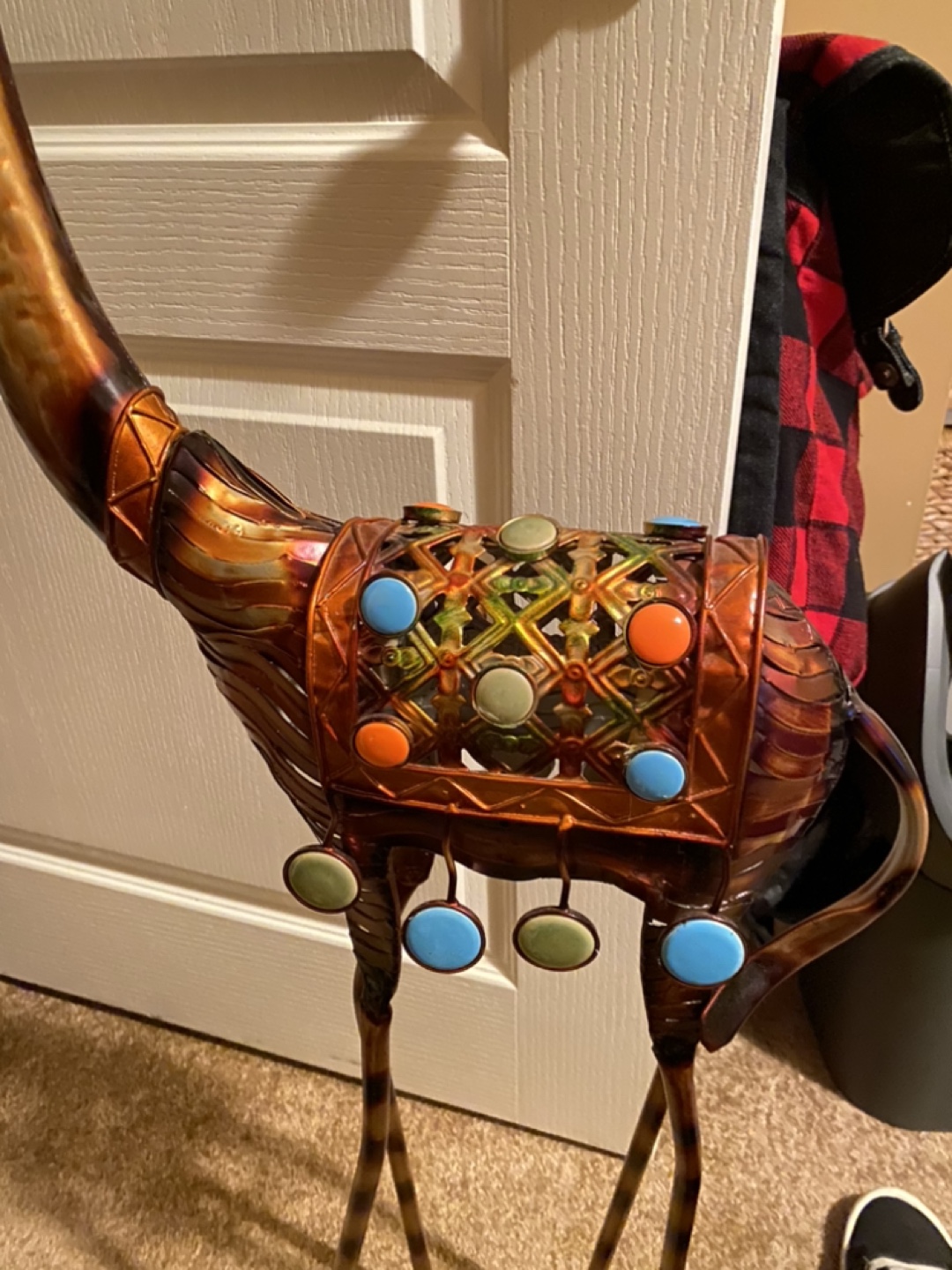 Gorgeous recycled Metal Giraffe Sculpture - photo 5