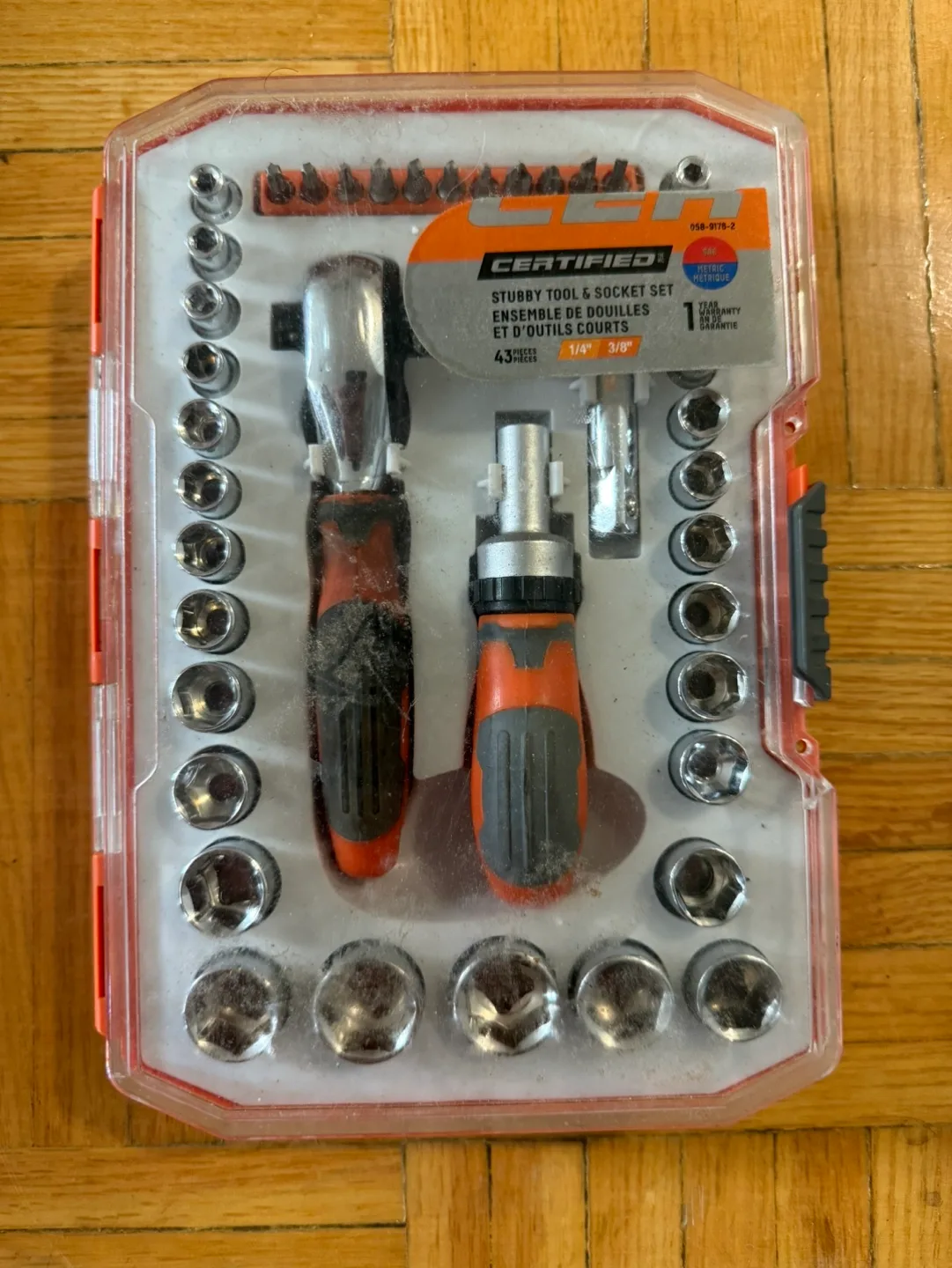 Certelier 43 Piece Stubby Tool and Socket Set thumbnail
