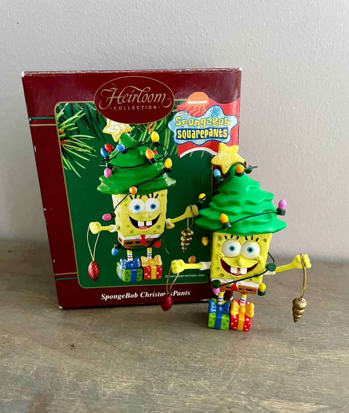 Vintage  Carlton Cards SpongeBob Squarepants Christmas Ornament thumbnail