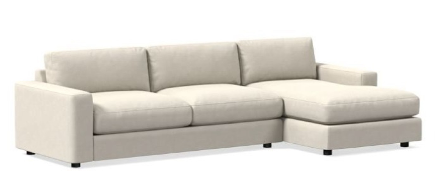 West Elm Right-Arm Sectional Sofa