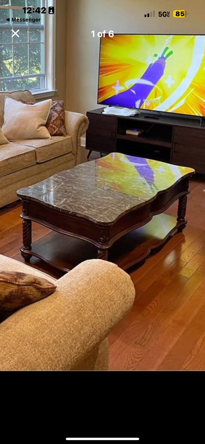 Marble Top Coffee Table - photo 2