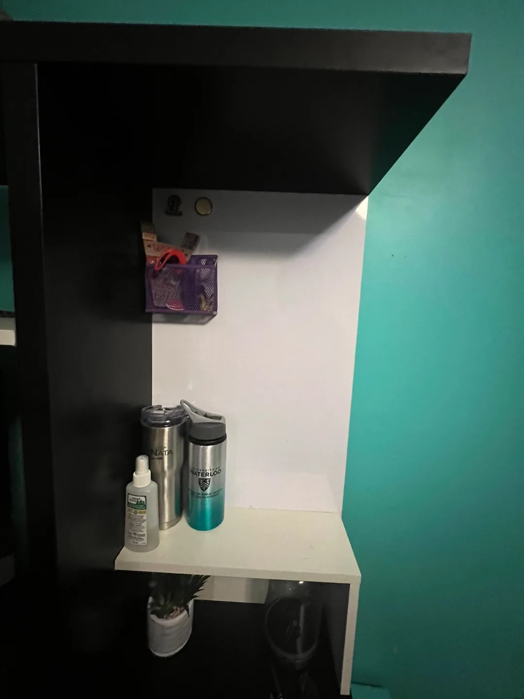 Black Corner Desk with Shelves image indicator(2)