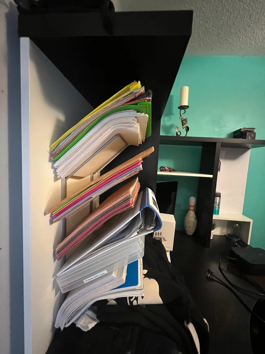 Black Corner Desk with Shelves image indicator(4)