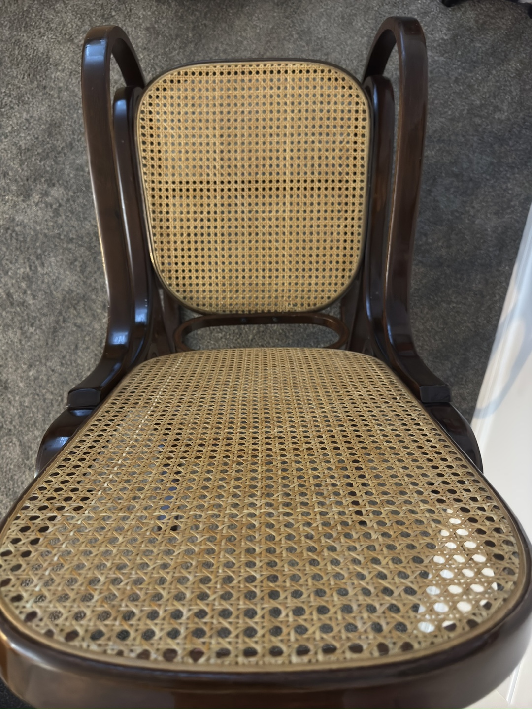 Vintage Cane Rocking Chair - photo 3