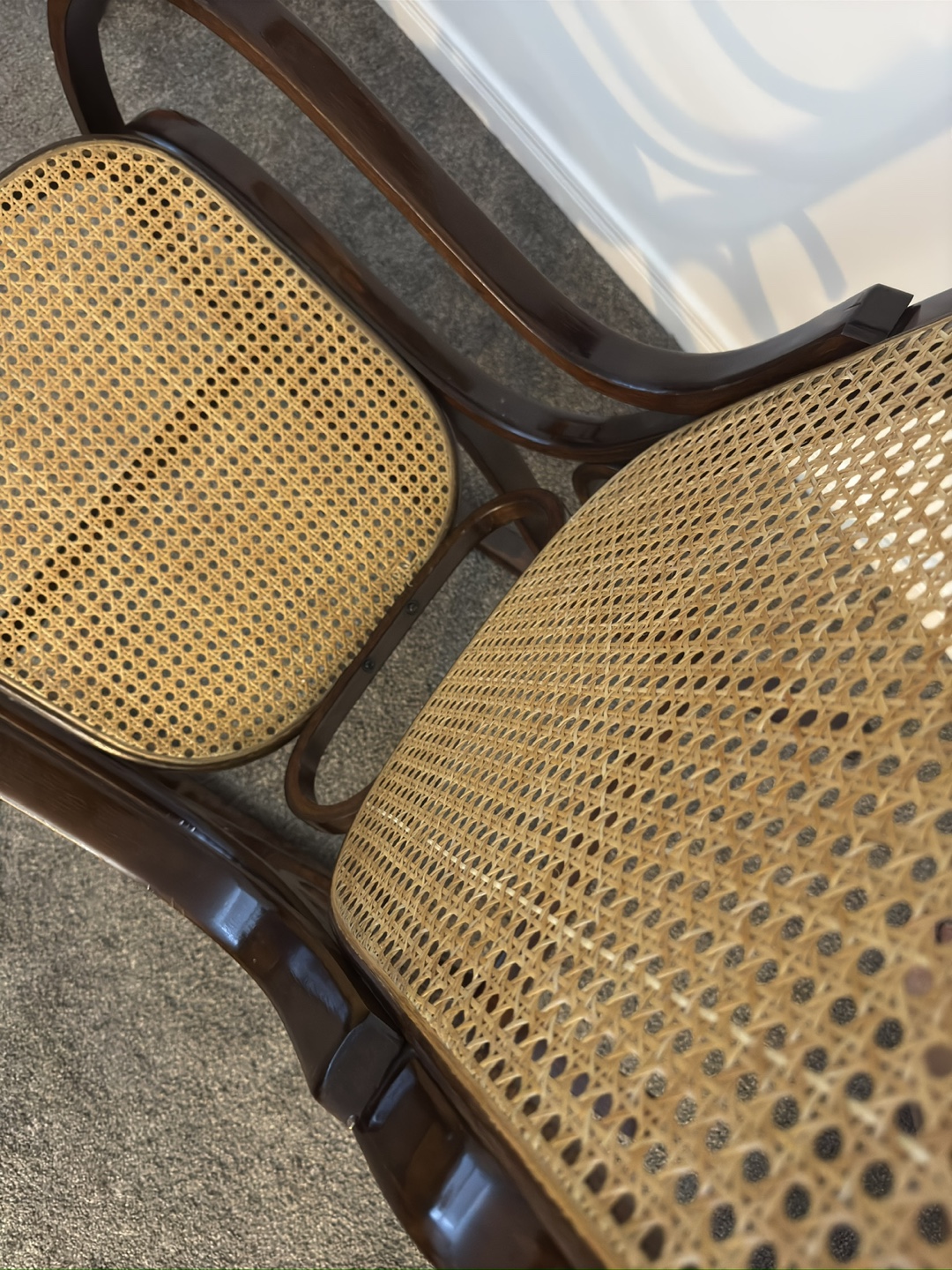 Vintage Cane Rocking Chair - photo 2