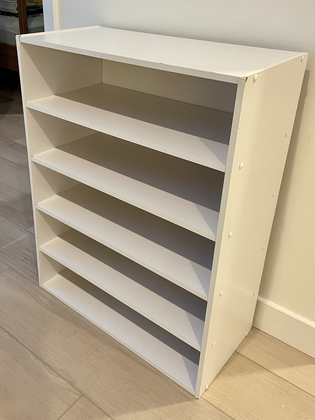 White 5-Shelf Storage Unit - photo 2