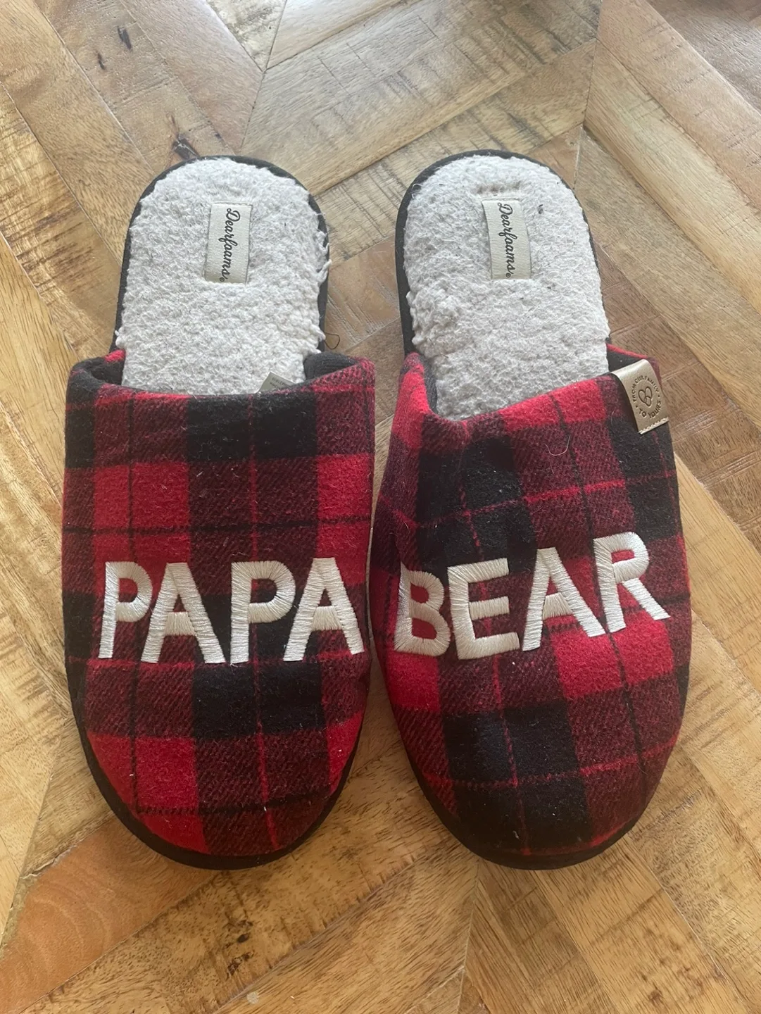 🧡Dearfoams Papa Bear Men’s Slippers thumbnail