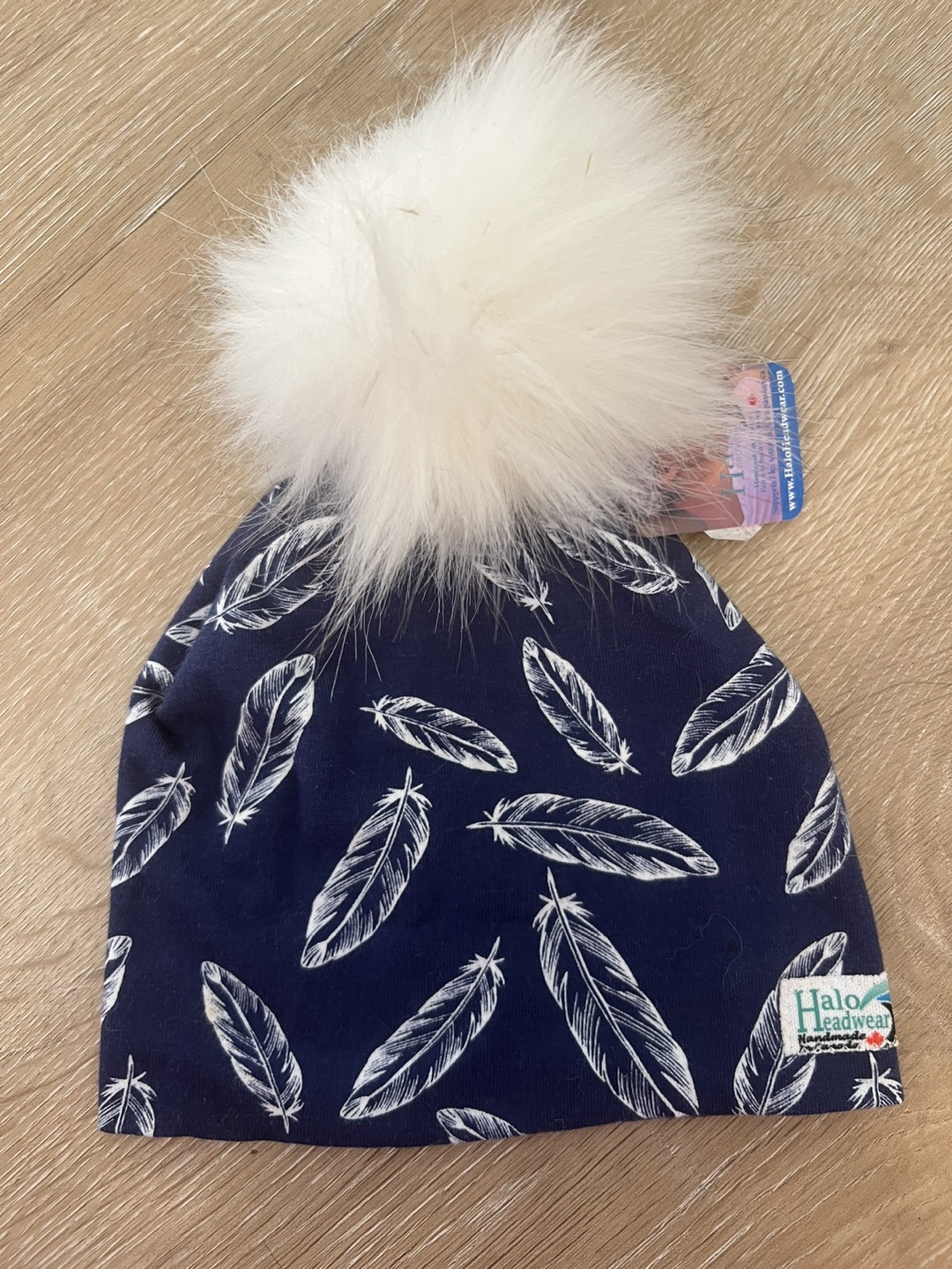 Halo Headwear Toque with Faux Fur Pom Pom
