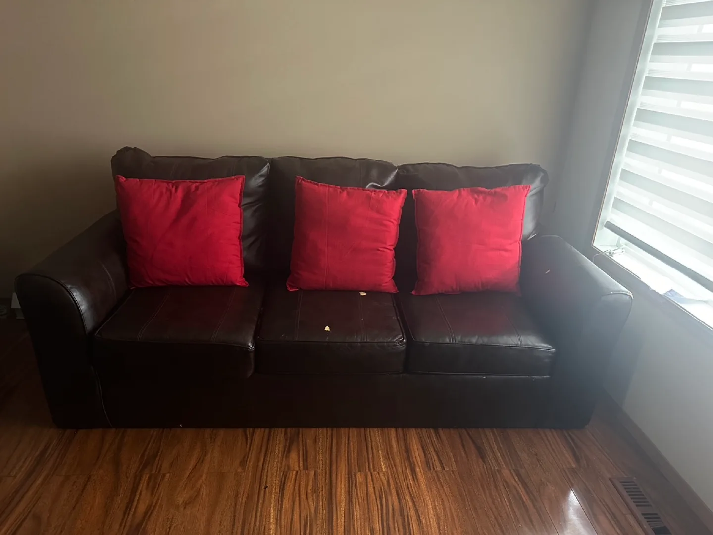 Brown Leather Sofa 3 seater sofa image indicator(3)