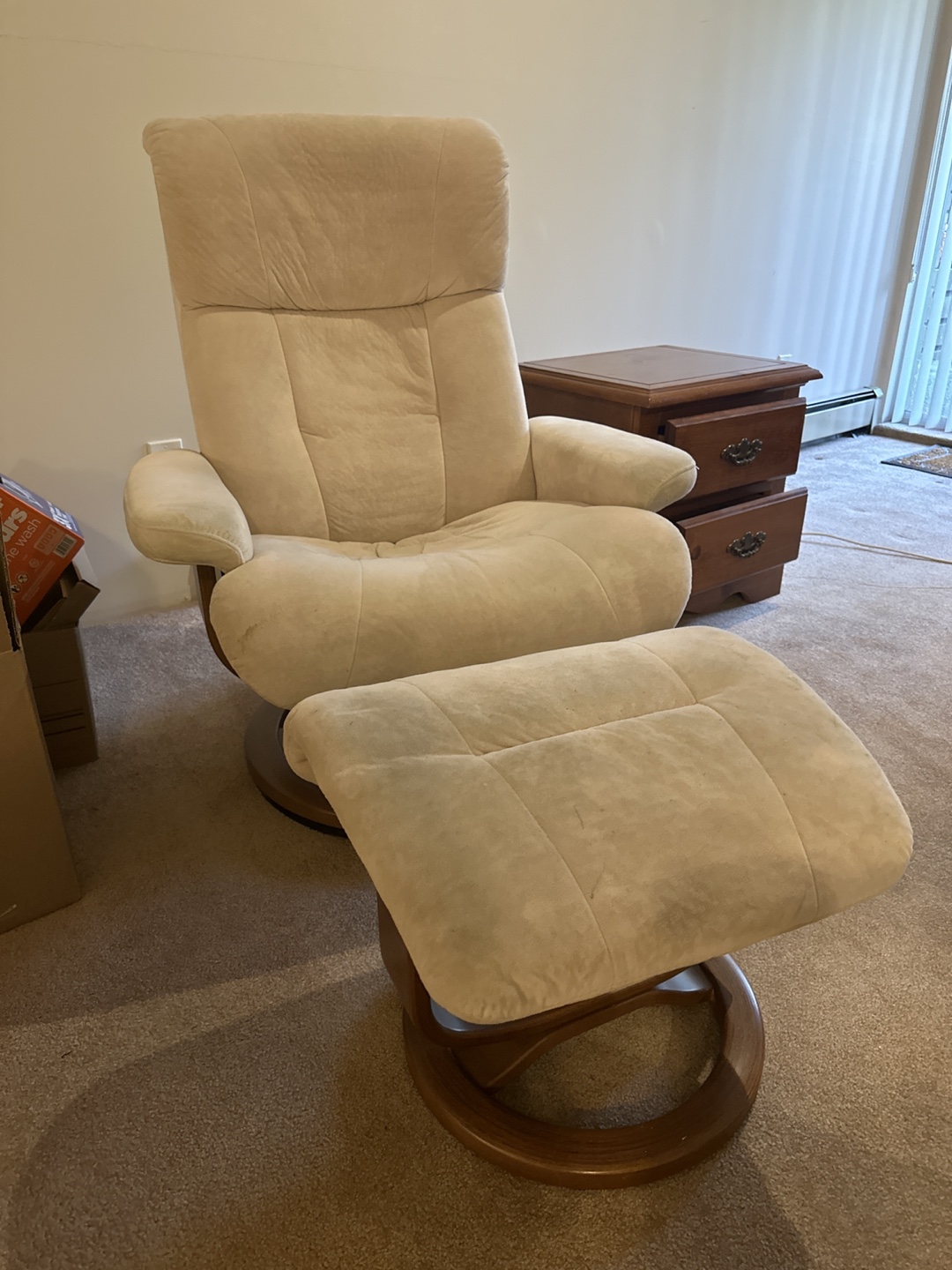 Recliner Chair and Ottoman