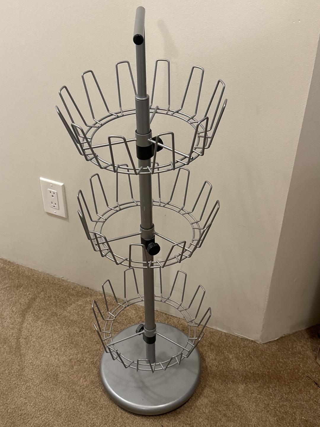 3 Tier Rotating Shoe Rack