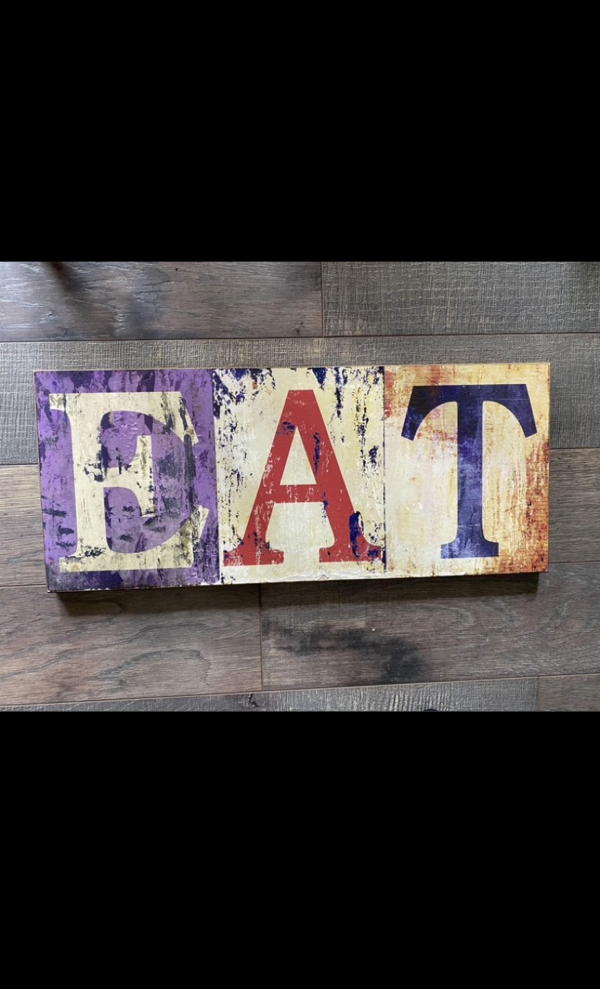 EAT Wooden Wall Sign