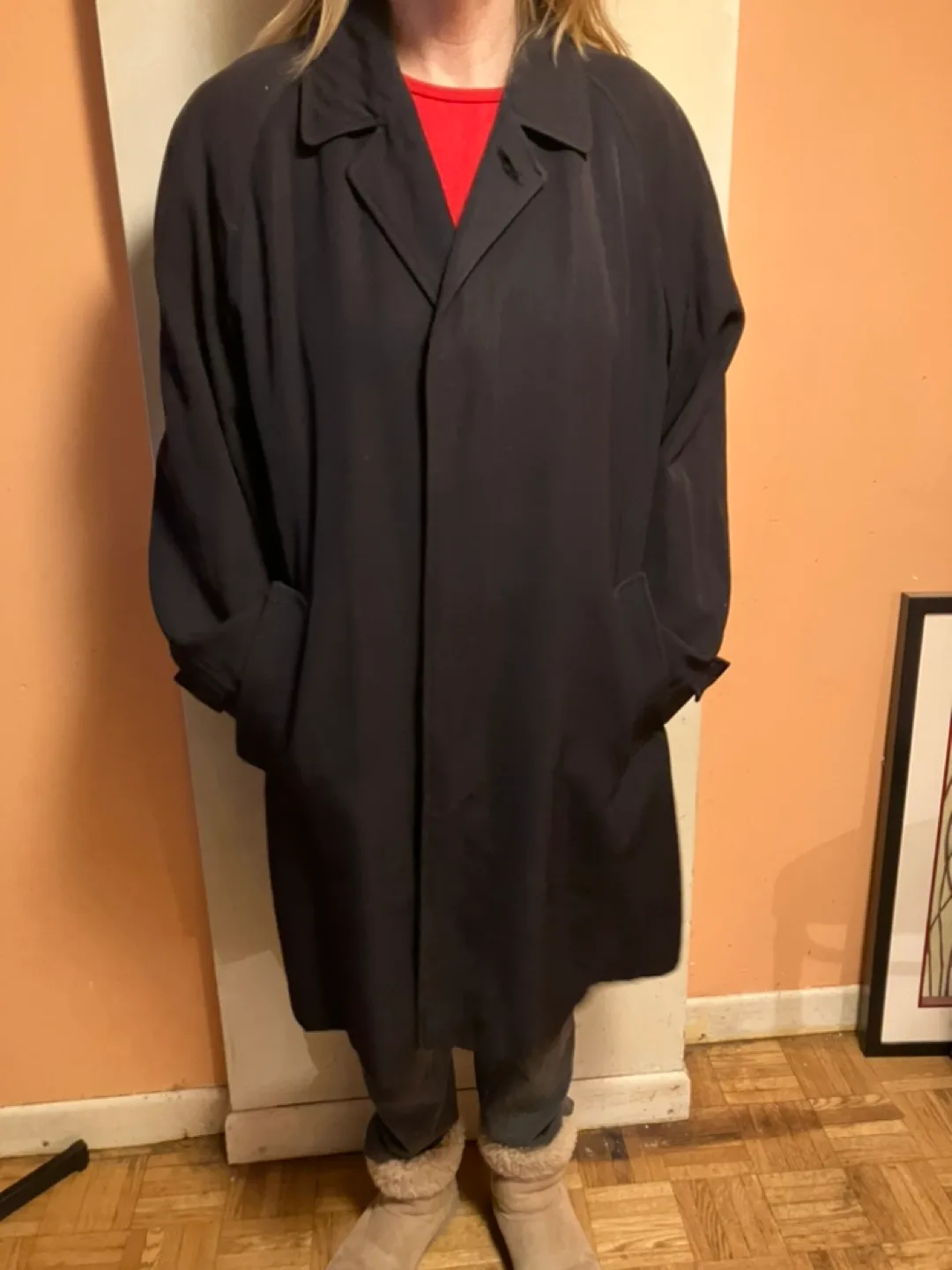 Vintage Chas. Macintosh Mens Long Wool Coat thumbnail