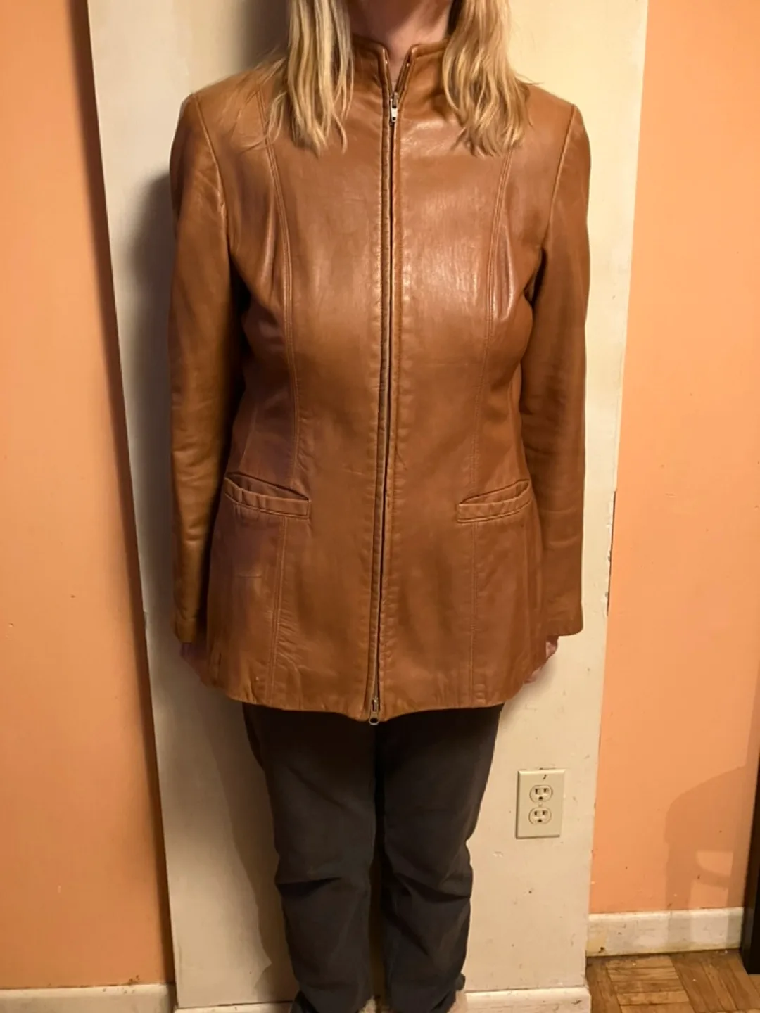 Daniel Fawn Leather Jacket thumbnail