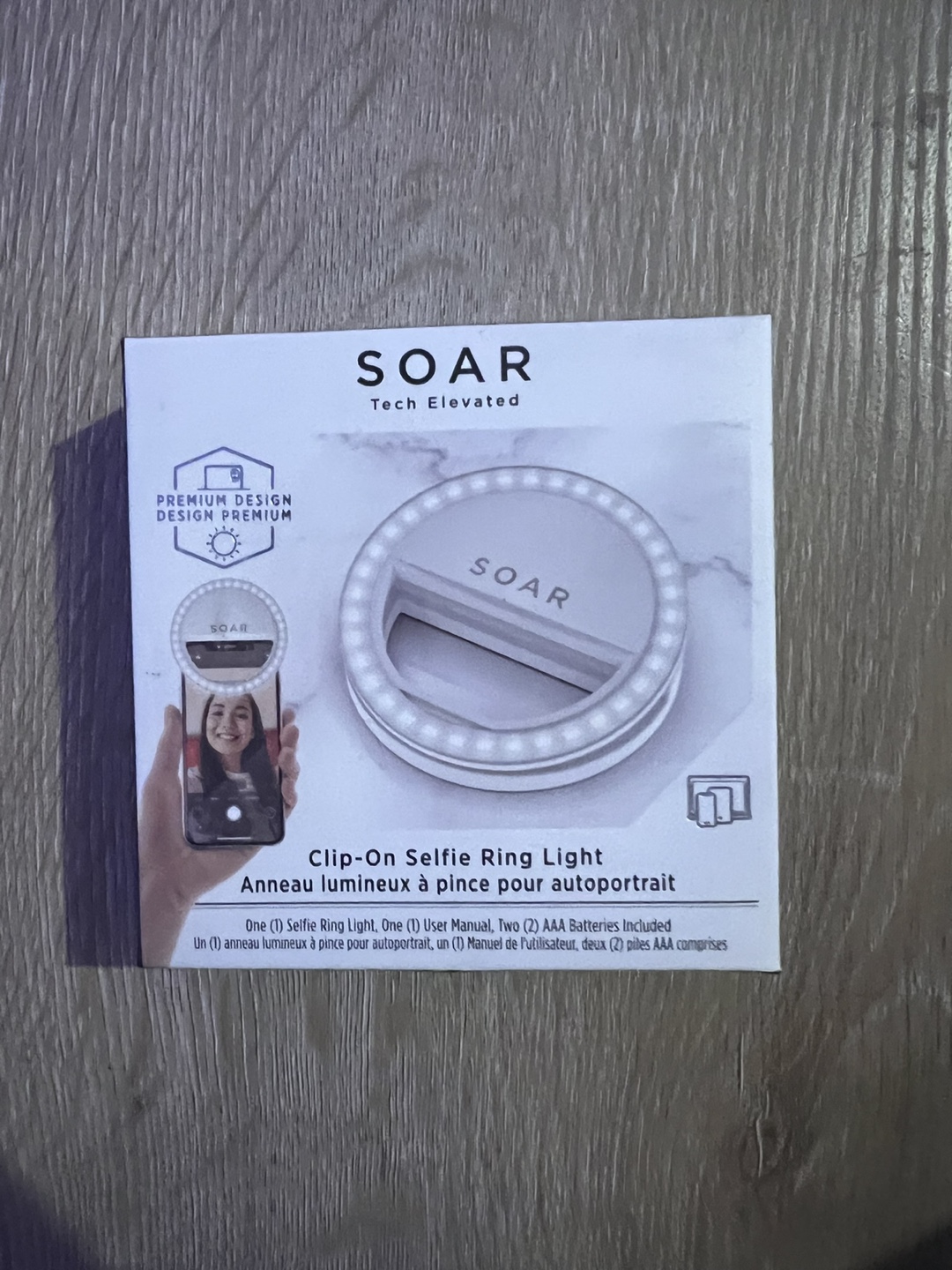 SOAR Clip-on Selfie Ring Light