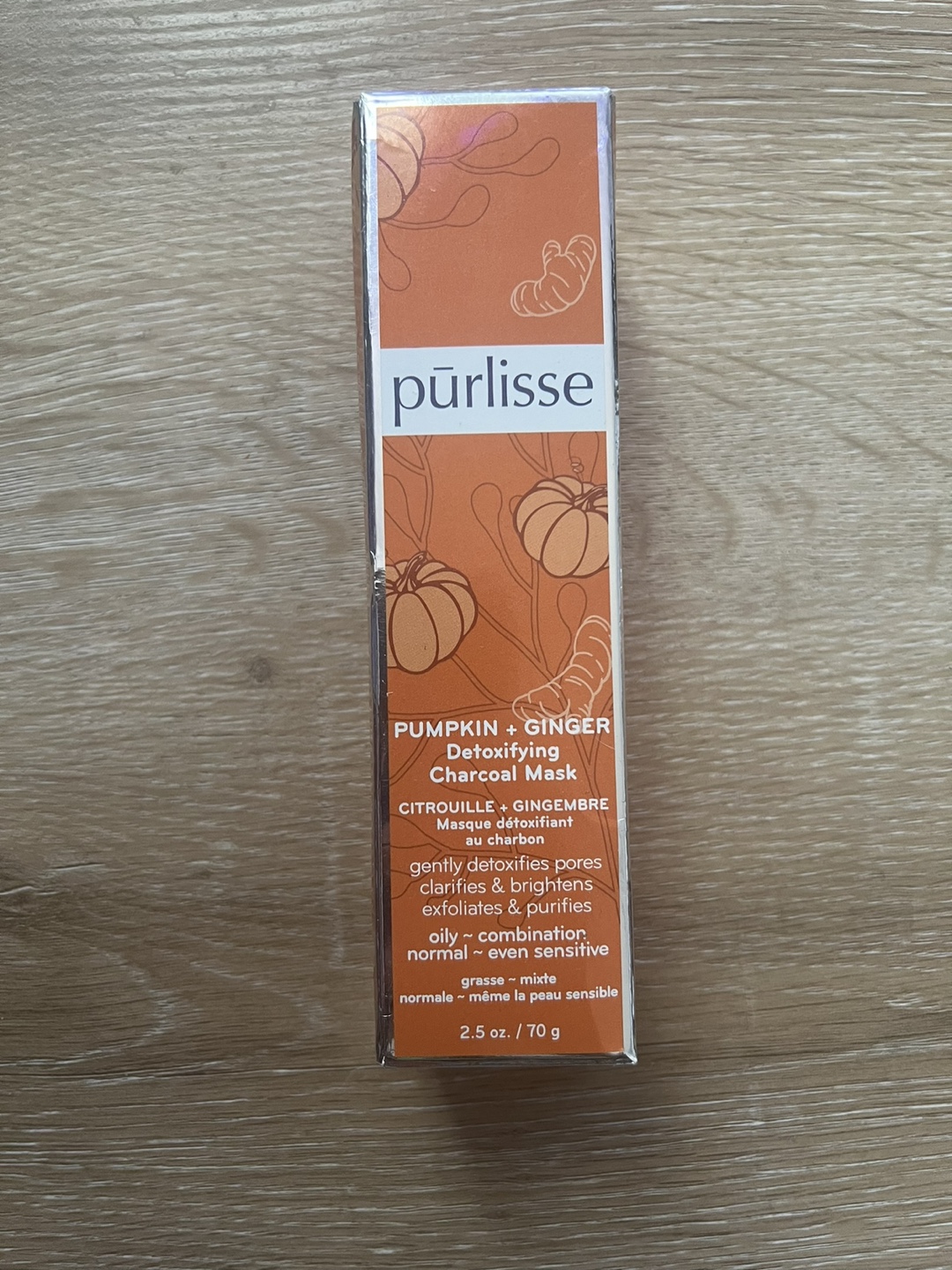 Pürlisse Pumpkin + Ginger Detoxifying Charcoal Mask