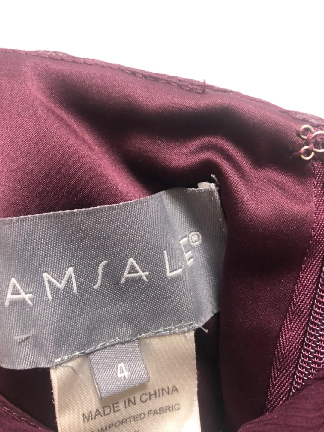 100% Silk Amsale Wedding Guest Dress Size 4 image indicator(2)