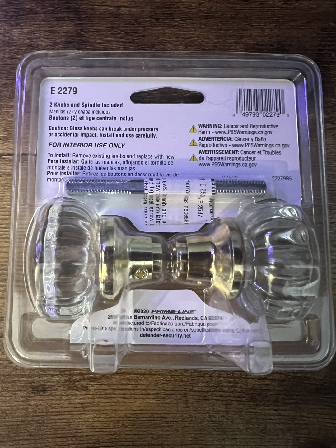 Defender Security Glass Door Knobs - photo 2