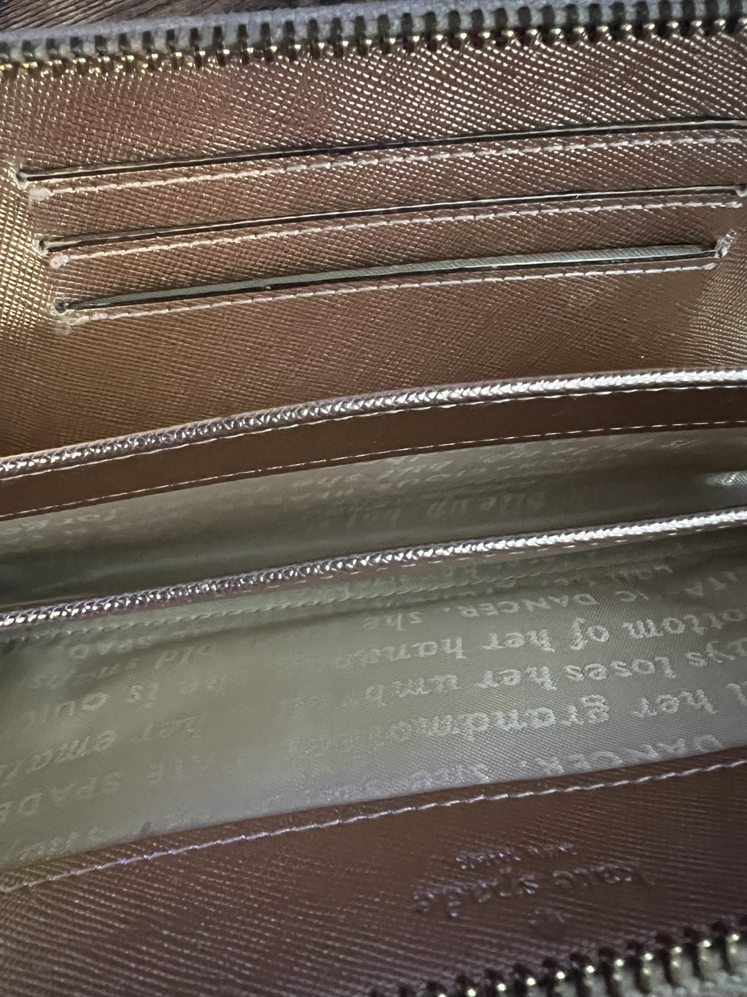 Kate Spade Rose Gold Zip Around Wallet - photo 3