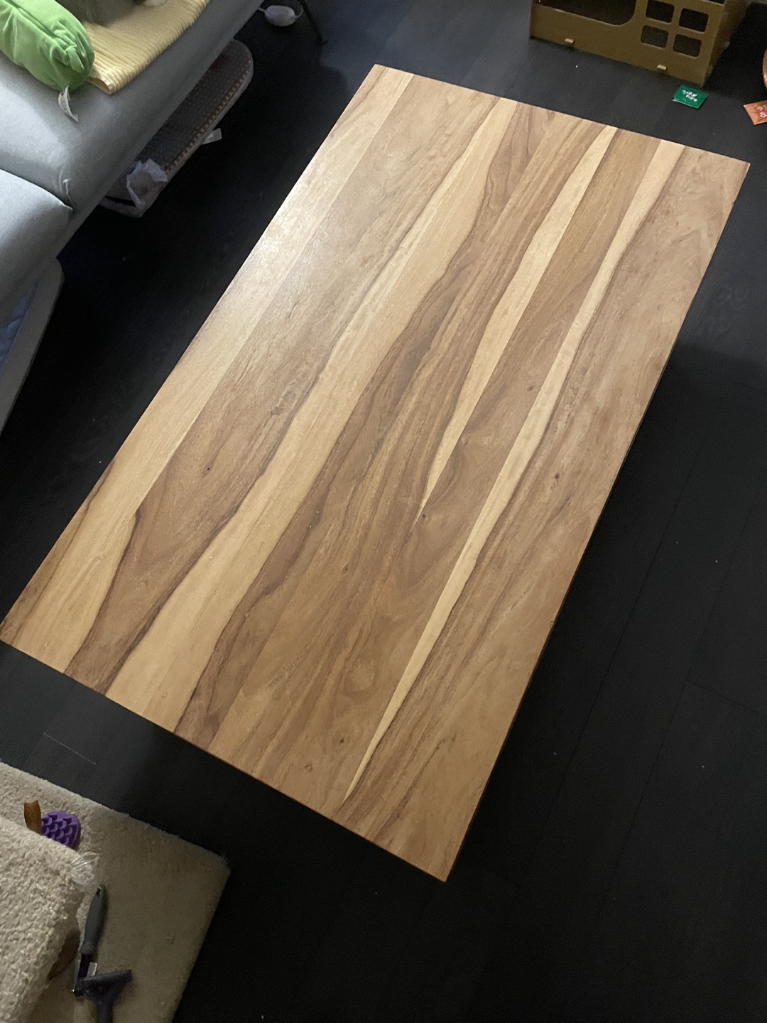 Wooden Coffee Table with Storage Shelf - photo 3