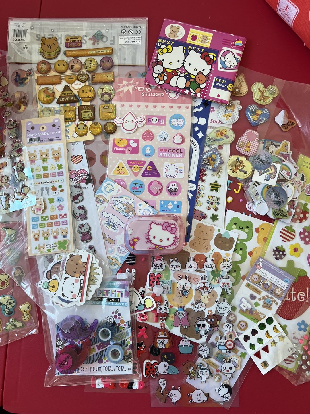 💞 Bulk Stickers, Kawaii Stickers, Hello Kitty Stickers 💞