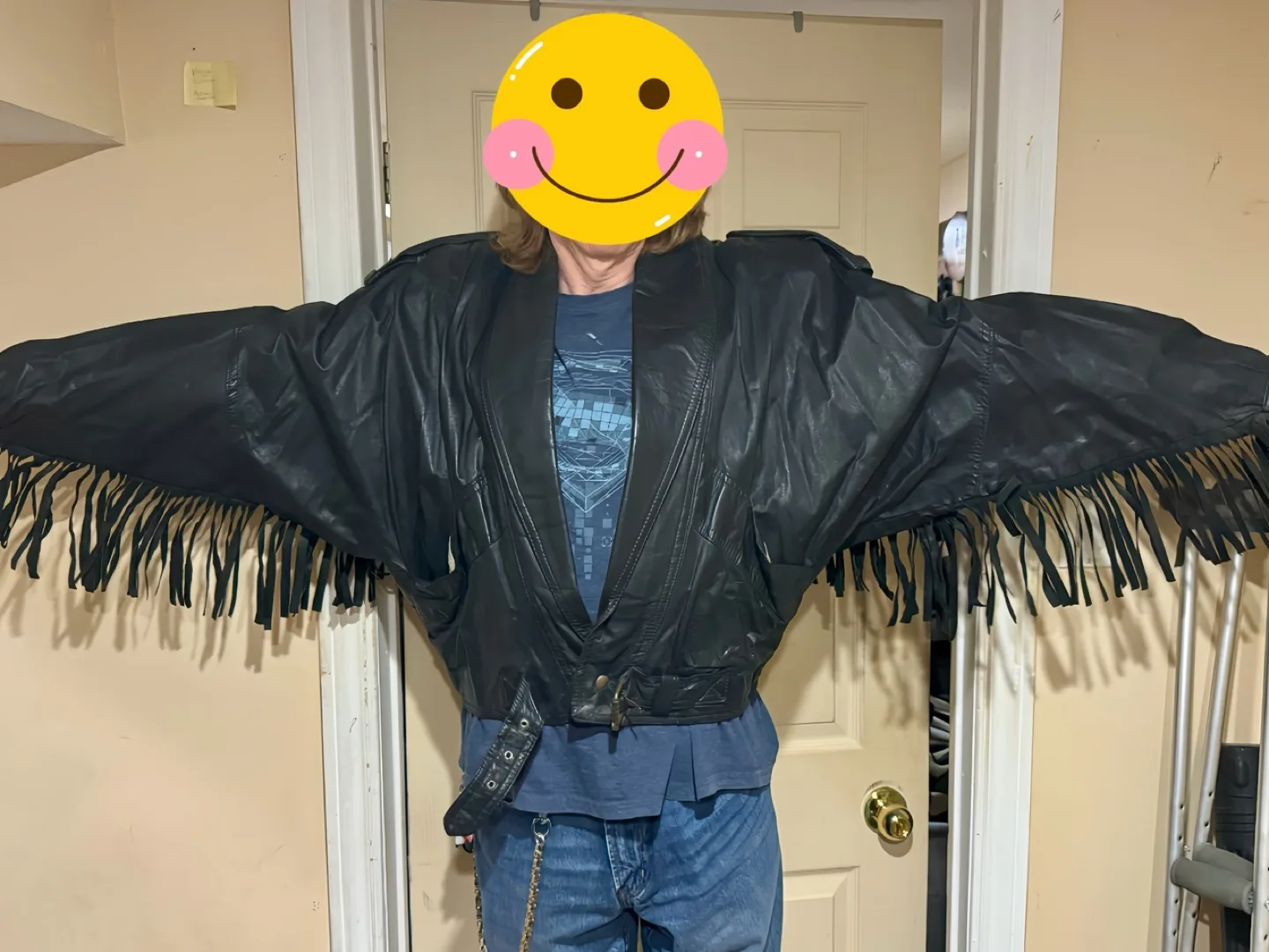 Vintage Robert Krieff Leather Jacket with Fringe image indicator(3)