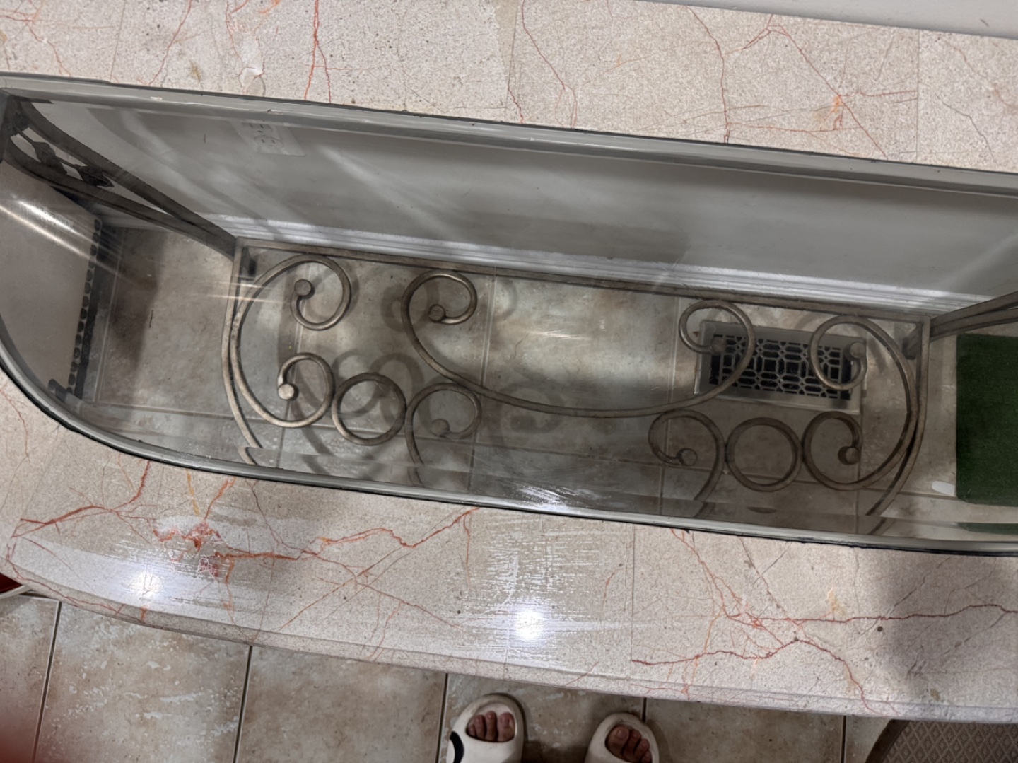 Marble Top Console Table - photo 2