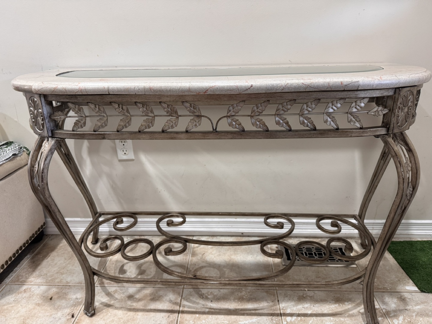 Marble Top Console Table - photo 4