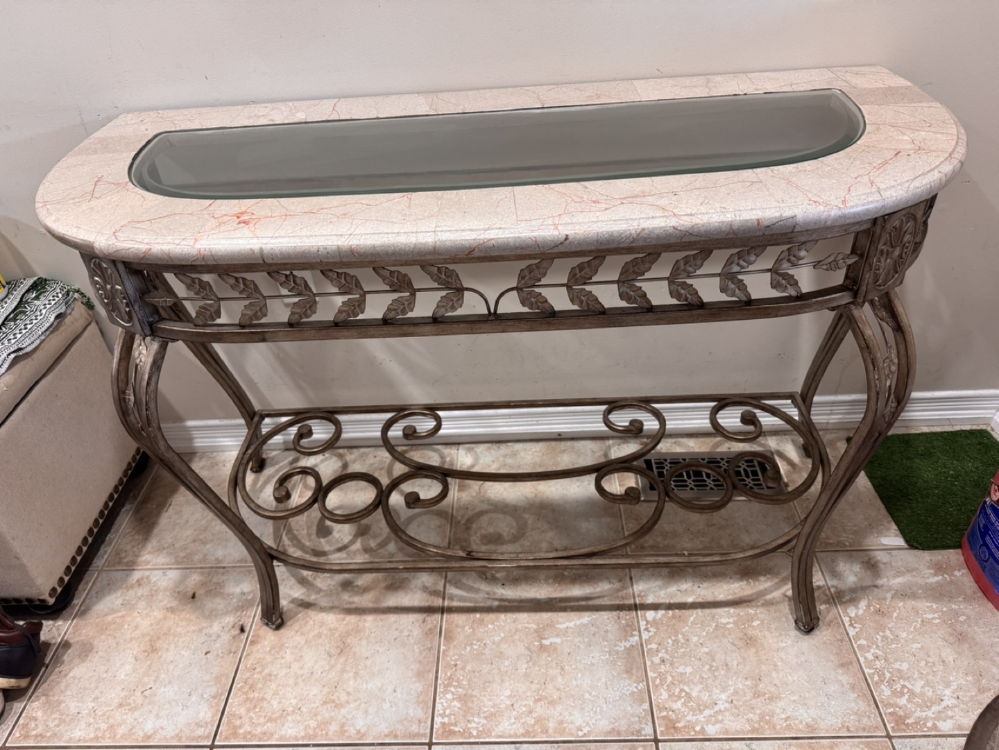 Marble Top Console Table - photo 5