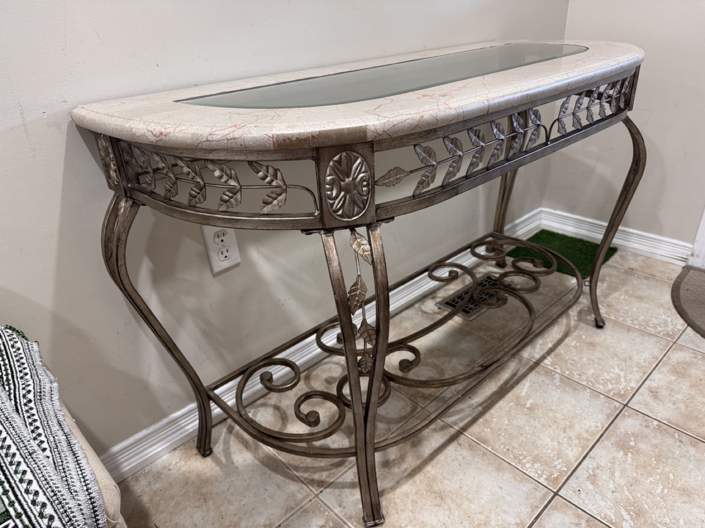 Marble Top Console Table