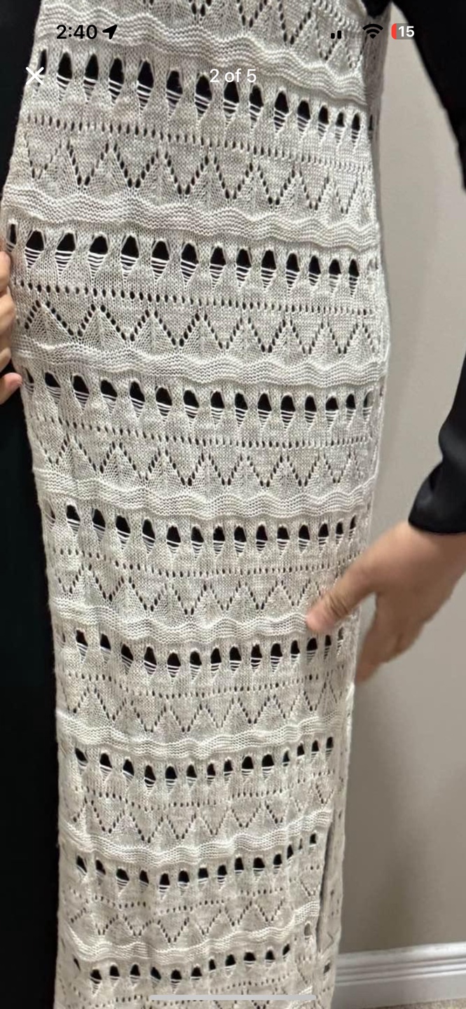 White Crochet Knit Cardigan - photo 2