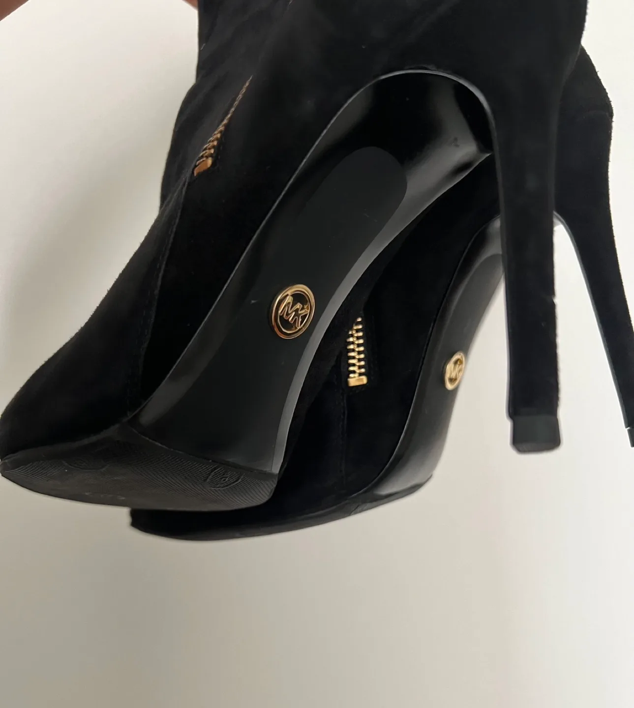 Michael Kors Black Suede Boots image indicator(3)