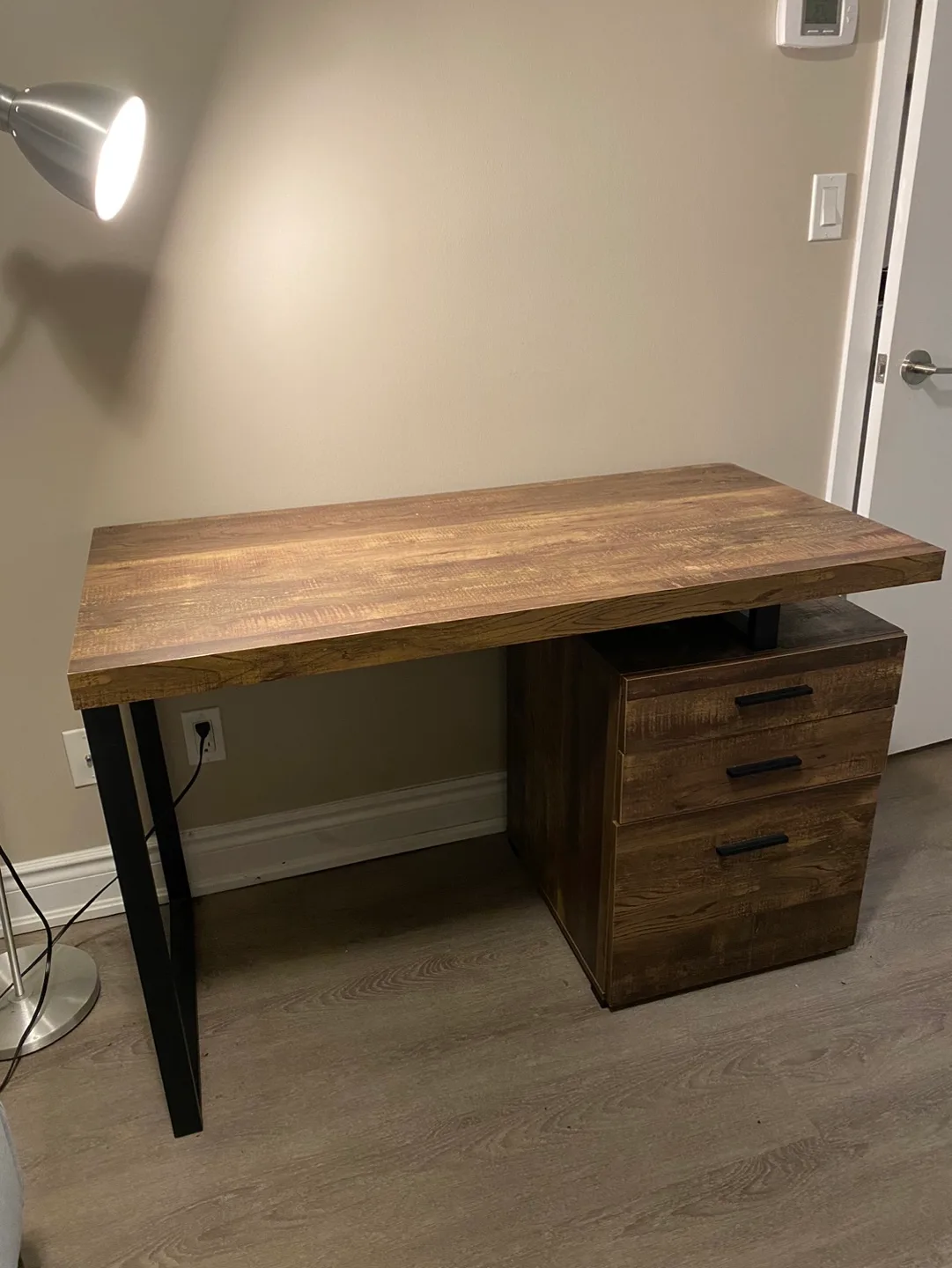 Modern Office Desk with 3 Drawers thumbnail