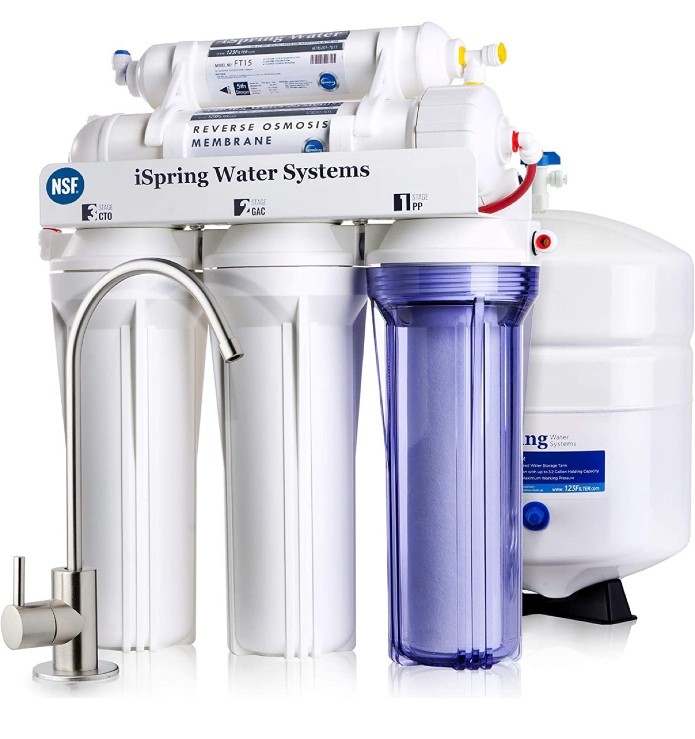 iSpring RCC7 5-Stage Reverse Osmosis Water Filtration System