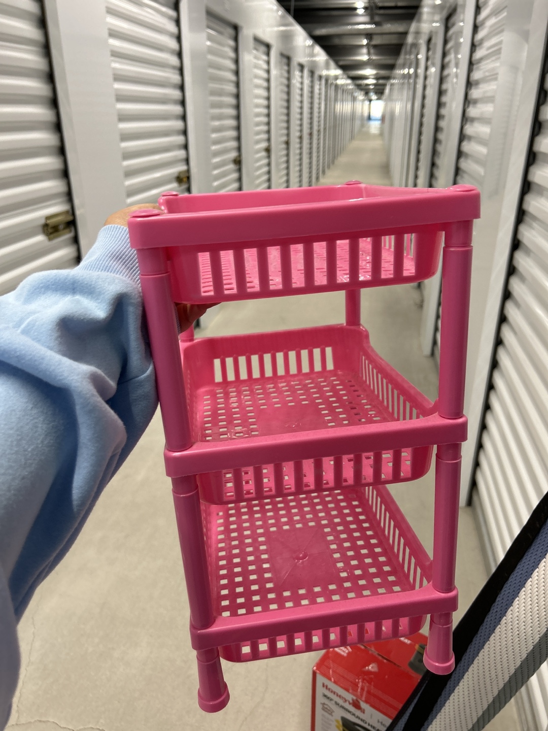 Pink 3 Tier Storage Shelf