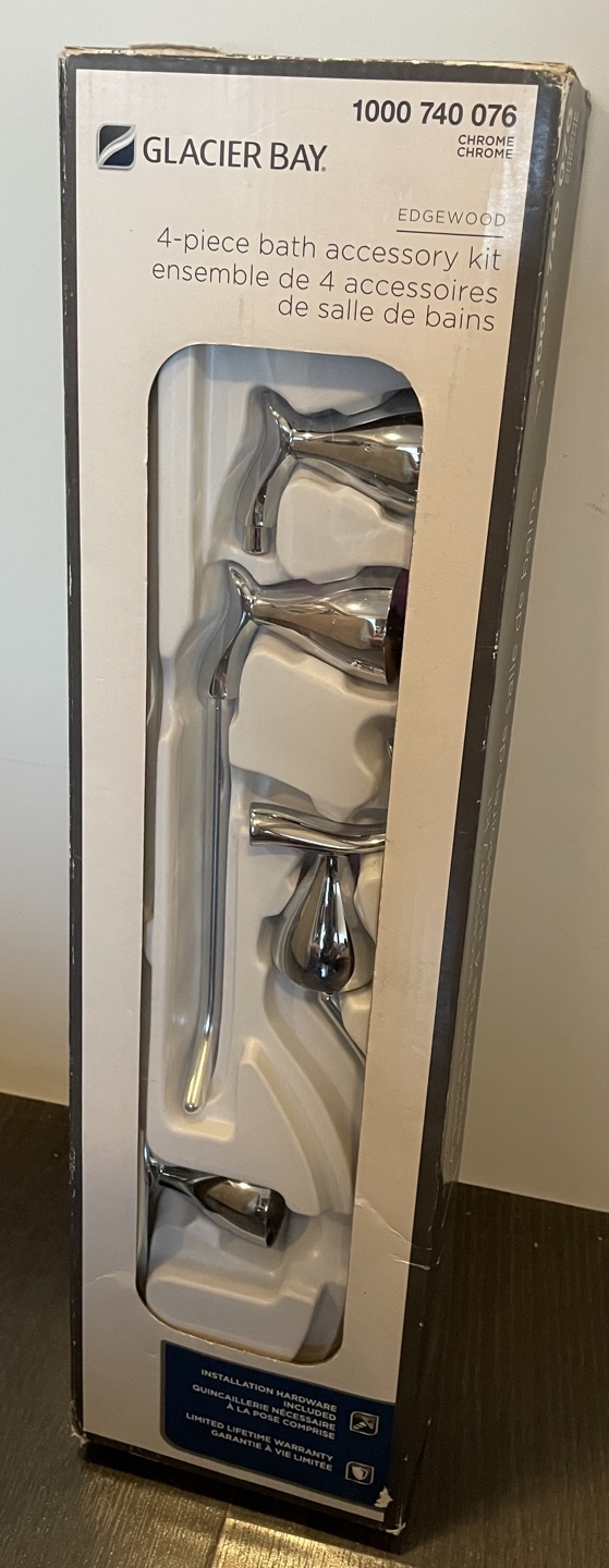 Glacier Bay Edgewood 4-Piece Bathroom Accessory Kit